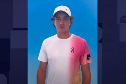 João Fonseca se classificou à segunda rodada do Aberto da Austrália (Imagem: Band News/YouTube)