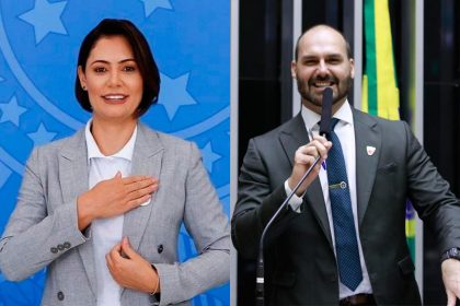 Michelle e Eduardo Bolsonaro
