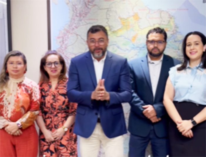 Governador Wilson Lima anunciou promoções em vídeo no Instagram com profissionais de saúde (Imagem: Instagram/Reprodução)