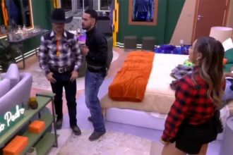 Irmãos João Pedro e João Gabriel brigaram por causa de chapéu (Imagem: Globoplay/Reprodução)