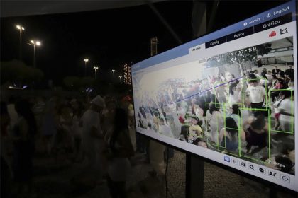 Sistema de reconhecimento facial identificará pessoas procuradas pela polícia Foto: Semseg/Divulgação)