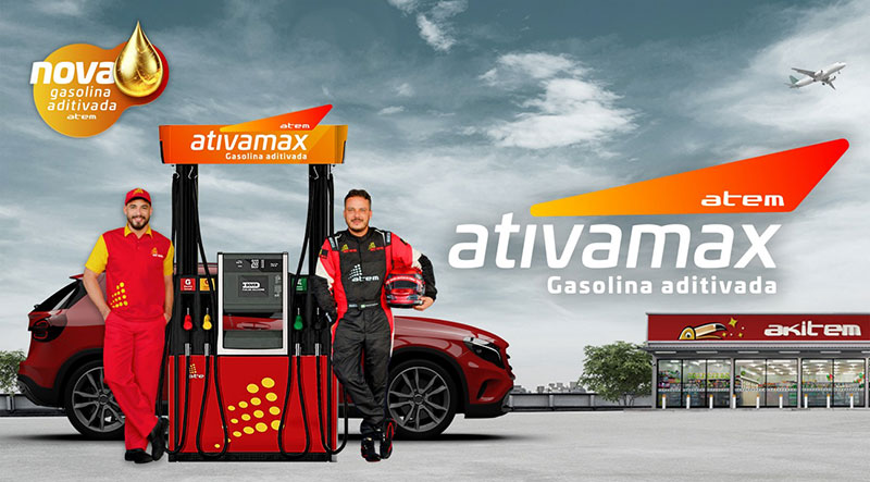 Ativamax a gasolina aditivada da Atem