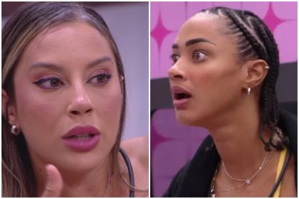 Renata e Alibe bateram boca após o Sincerão no BBB 25 (Imagens: Globoplay/YouTube)