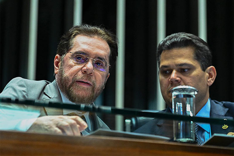 Plínio Valério foi repreendido por Davi Alcolumbre sobre fala contra a ministra Marina Silva (Foto: Andressa Anholete/Agência Senado)