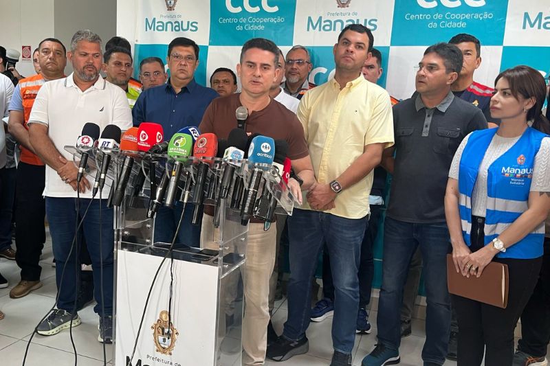 Prefeito David Almeida anunciou compra de radar de até R$ 50 milhões para identificar chuva intensa em Manaus (Foto: AM ATUAL)