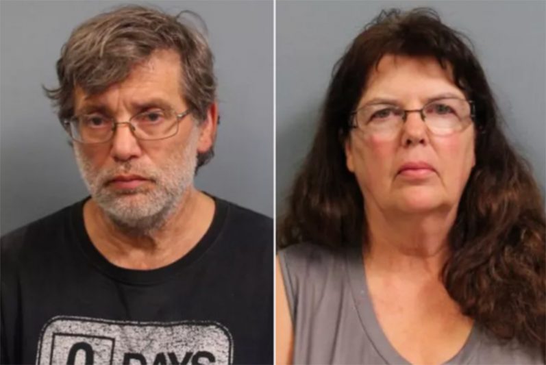 Donald Lantz e Jeanne Kay Whitefeather foram condenados à prisão por maus tratos a filhos adotivos (Foto: APECR/Virgínia Ocidental)