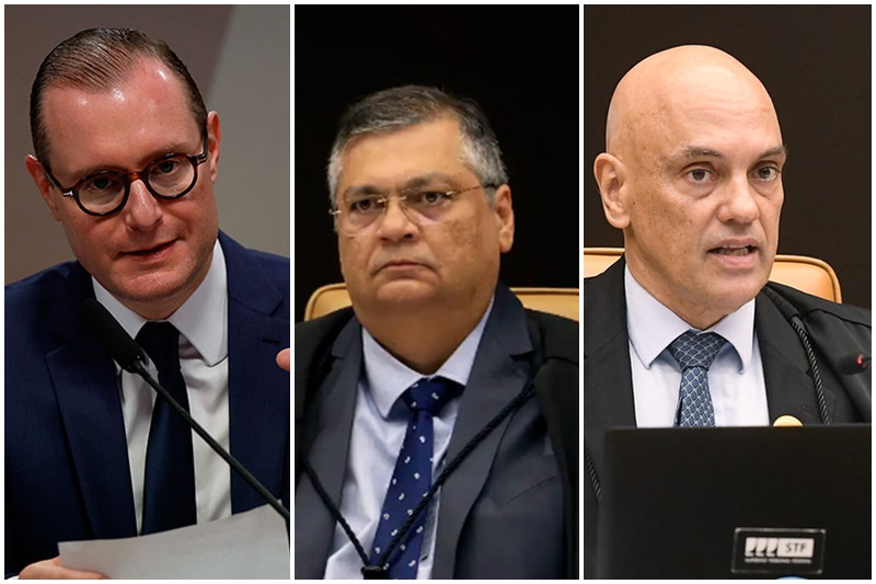 Cristiano Zanin, Flávio Dino e Alexandre de Moraes foram mantidos no julgamento de Bolsonaro (Fotos: SCO STF/Divulgação)
