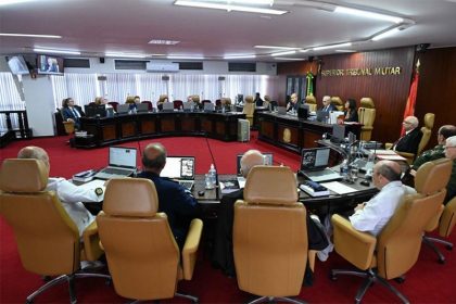 Plenário do SMT: pedido de habeas corpus para Bolsonaro foi negado (Foto: STM/Divulgação)