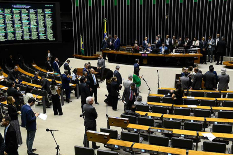 Plenário do Senado: bolsonaristas tentam desengavetar projeto de senador vitalício para Bolsonaro (Foto: Marcos Oliveira/Agência Senado)