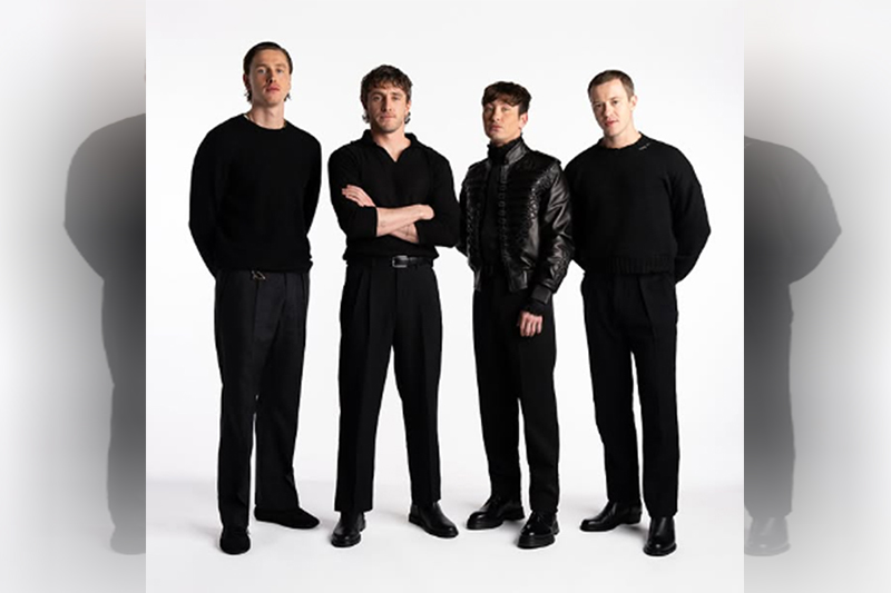 Barry Keoghan, Paul Mescal, Harris Dickinson e Joseph Quinn são os atores que interpretarão os Beatles (Foto: Sony Pictures/Instagram)
