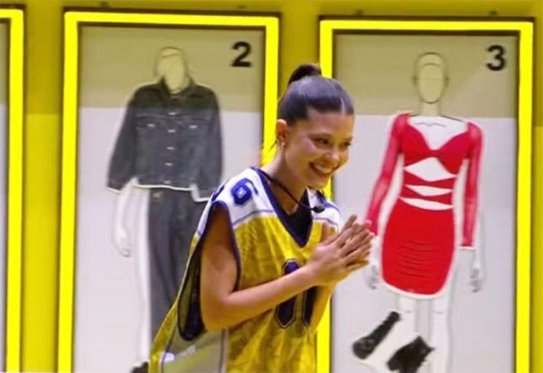 Vitória Strada foi mais eficiente em monta looks e venceu a Prova do Líder no BBB 25 (Imagem: Globoplay/YouTube)