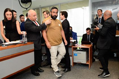 Daniel Pardim Tavares Gonçalves por falso testemunho na CPI das Bets (Foto: Saulo Cruz/Agência Senado)