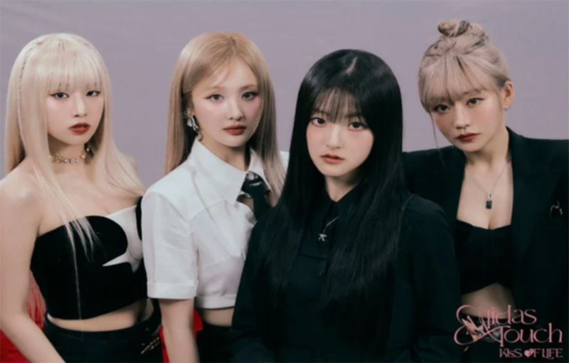 Cantoras do grupo K-pop Kiss of Live: polêmica com live considerada racista (Imagem: Instagram/Reprodução)