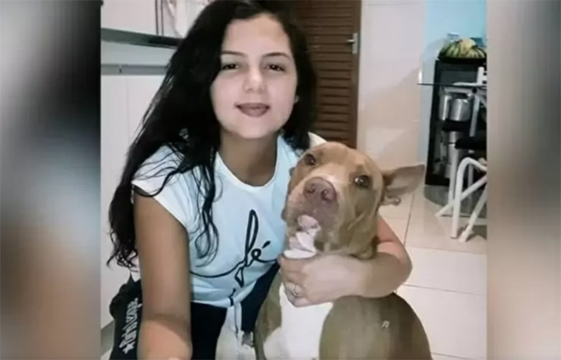 Stefane Xavier da Silva havia adotado o cão pitbull há um ano (Imagem: Rede social/Reprodução)