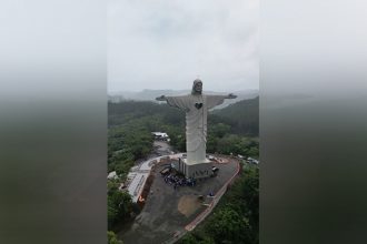 Estátua do Cristo em Encantado (RS) é a maior do Brasil (Imagem: Instagram/Reprodução)