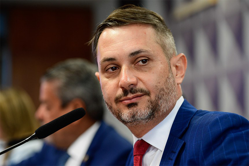 Delegado Lucimério Barros Campos expôs esquema de fraude de casas de apostas (Foto: Saulo Cruz/Agência Senado)