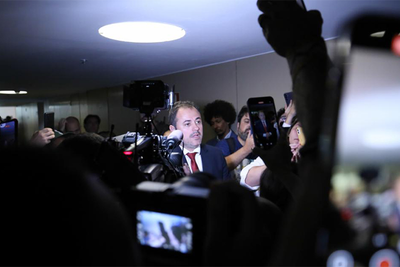 Deputado Glauber Braga anunciou greve de fome em protesto contra perda do mandato (Foto: Kayo Magalhães/Agência Câmara)