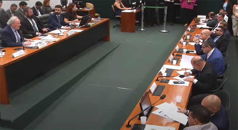 Audiência com ministro Ricardo Lewandowski teve briga entre deputados (Imagem: TV Câmara/Reprodução)