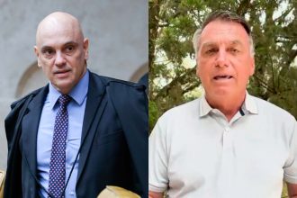 Alexandre de Moraes e Jair Bolsonaro