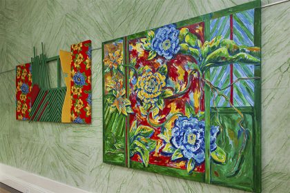 Obras de Jair Jacqmont: flora amazônica multicolorida (Foto: Pedro Marinho/Divulgação)