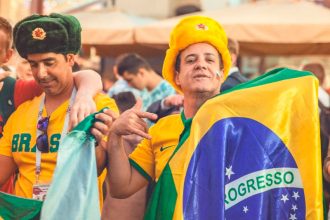Torcida brasileira no futebol