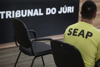 Francisco Diego dos Anjos foi julgado presencialmente. O irmão dele está foragido (Foto: Raphael Alves/TJAM)