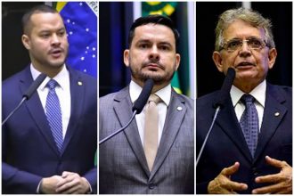 Adail ilho, Alberto Neto e Pauderney Avelino votaram para suspender processo no STF contra deputado réu por plano golpista (Fotos: Agência Câmara)