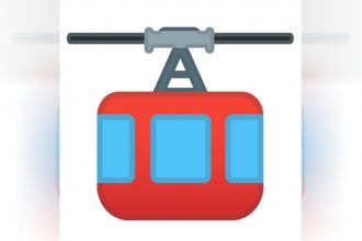 Emoji de teleférico virou moda para simbolizar ironia nas redes sociais (Imagem: Google/Reprodução)