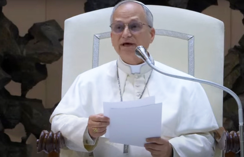 Papa Leão XIV pede a jornalistas comunicação sem ódio, preconceito e fanatismo (Imagem: YouTube/Reprodução)
