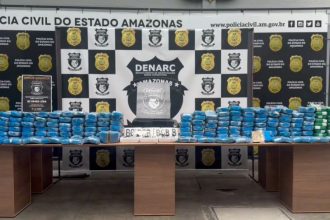 Cocaína estava embalada em forma de tabletes (Imagem: Reprodução/PC-AM)
