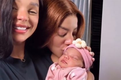 Bruna Gonçalves e Ludmilla com a filha Zuri: em família (Foto: Instagram/Reprodução)