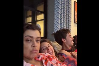Cantora Preta Gil com os sobrinhos: apoio ao tratamento de câncer (Imagem: Instagram/Reprodução)
