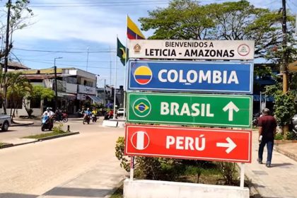 Cidade de Leticia, localizada ao sul da Colômbia (Imagem: Reprodução/ Diniz Drone Tour/YouTube)