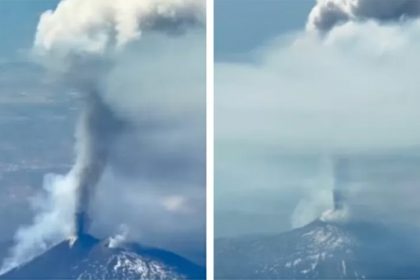 Imagens do vulcão Etna registradas pelo piloto Rafael Santoro de dentro da cabine de avião (Imagens: Instagram/Reprodução)