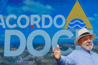 Presidente Lula em solenidade em Mariana (MG): crítica aos ricos (Foto: Ricardo Stuckert/PR)