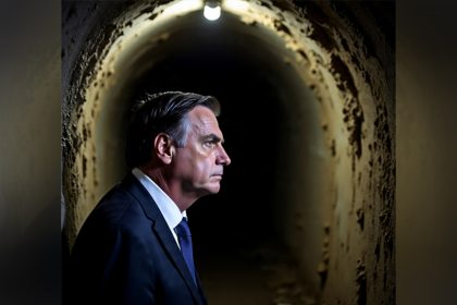 Bolsonaro busca luz no fim do túnel no julgamento do STF (Imagem gerada por IA)