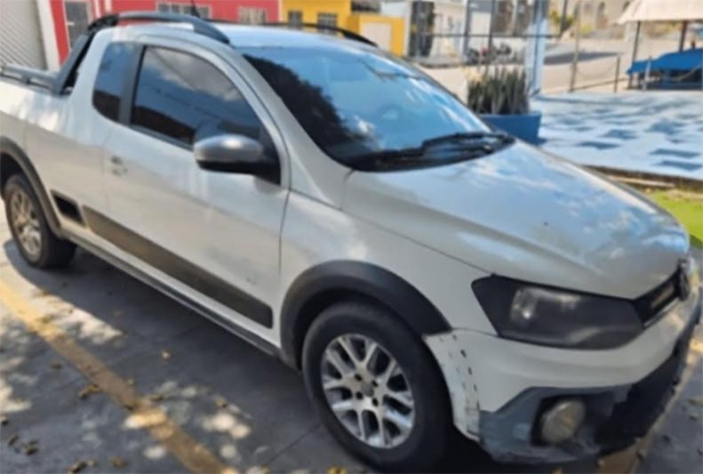 Volkswagen Saveiro Cross está entre os veículos que serão leiloados (Foto: TRT-11/Divulgação)