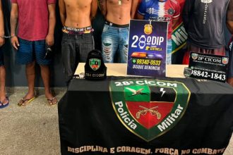 O caso aconteceu em julho de 2022 e criminosos foram presos em operação conjunta das polícias Civil e Militar. (Foto: Divulgação/PM)