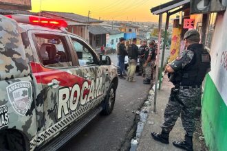 A ação ocorre de forma simultânea em bairros das zonas norte e leste da capital. (Foto: WhatsApp/Reprodução)