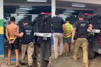 Os dois suspeitos foram alvo de mandados de prisões temporárias durante ação policial. (Foto: Divulgação/PC-AM)