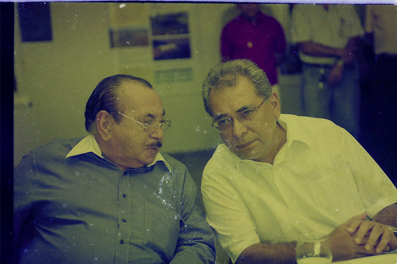 Gilberto Mestrinho e Amazonino Mendes: políticos populares e que marcaram o Amazonas (Foto: Raimundo Valentim/Divulgação)
