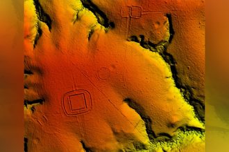 Registro do Lidar no sítio arqueológico Piloto, em Rio Branco: (Foto: Martti Pärssinen e Fabio de Novaes/Rural Tech)