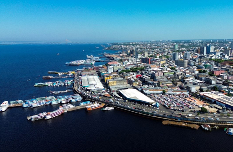 Porto da Avenida Manaus Moderna, no Centro, deve receber portal (Foto: João Viana/Semcom)