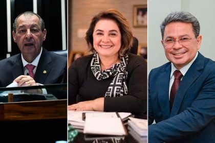 Senador Omar Aziz, Maria do Carmo Sefair e Tadeu de Souza