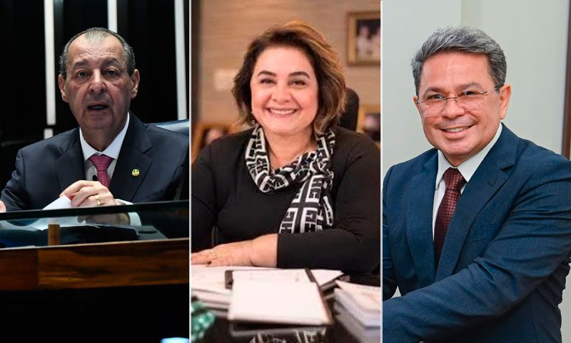 Senador Omar Aziz, Maria do Carmo Sefair e Tadeu de Souza