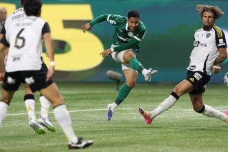 Vitor Roque fez a diferença a favor do Palmeiras na vitória sobre o Atlético-MG (Foto: Cesar Greco/Palmeiras/by Canon)