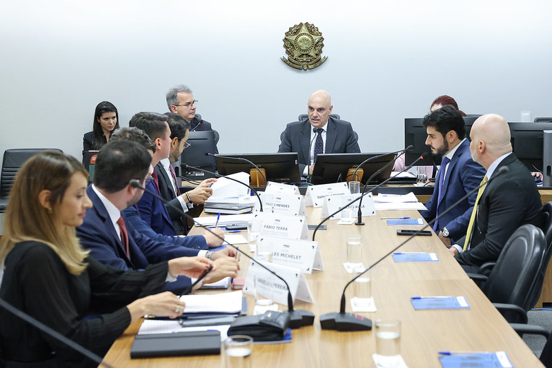 Moraes em audiência de conciliação
