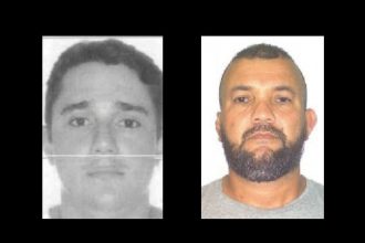 Alesson Pessoa Mota (à esquerda) e Francisco de Almeida são procurados pela polícia (Foto: Divulgação/PC-AM)