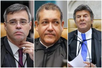 André Mendonça, Kassio Nunes e Luiz Fux não tiveram vistos revogados pelos EUA (Fotos: STF/Divulgação)
