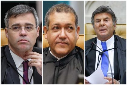 André Mendonça, Kassio Nunes e Luiz Fux não tiveram vistos revogados pelos EUA (Fotos: STF/Divulgação)